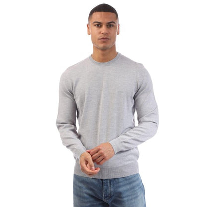 Front - Boss Mens Botto-L Embroidered Logo Jumper