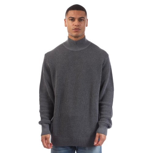 Front - Boss Mens Maurelio High-Neck Jumper