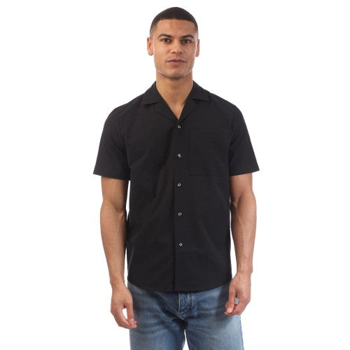 Front - Hugo Mens Ellino Short-Sleeved Shirt