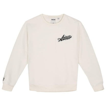 Front - Avirex Mens Script Crew Neck Sweatshirt