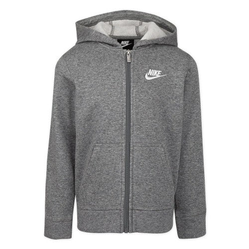 Front - Nike Childrens/Kids Club Fleece Full Zip Hoodie