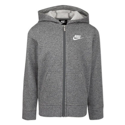 Front - Nike Childrens/Kids Club Fleece Full Zip Hoodie