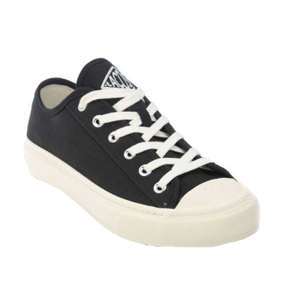 Front - Lacoste Mens Backcourt 2.0 Canvas Low Trainers