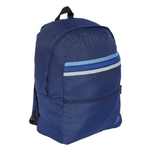 Front - Adidas Classic Back To School Stripe Backpack
