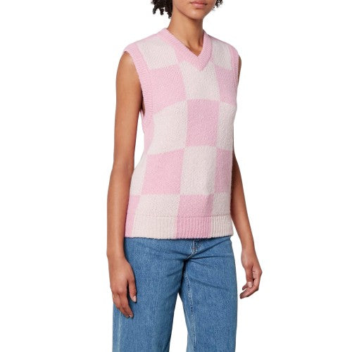 Front - Stine Goya Womens/Ladies Noa Checked Vest Top