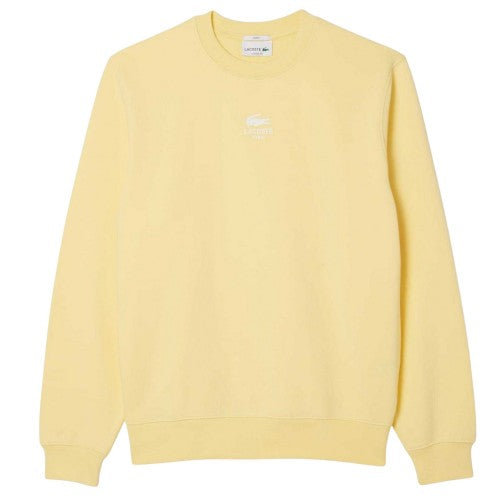Front - Lacoste Unisex Adult Printed Fleece Sweatshirt