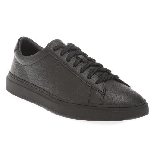 Front - Boss Mens Kieran Leather Tennis Trainers