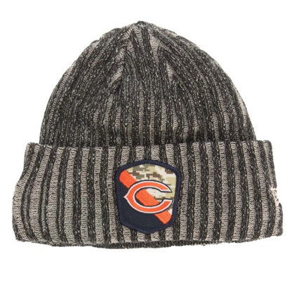 Front - New Era Mens Chicago Bears NFL Knitted Bobble Beanie