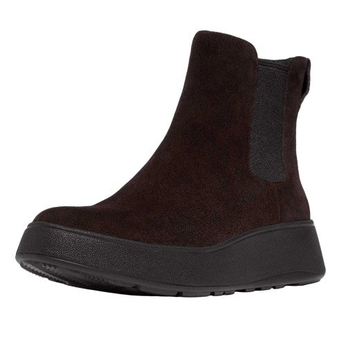 Front - Fit Flop Womens/Ladies F-Mode Suede Flatform Chelsea Boots