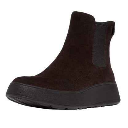 Front - Fit Flop Womens/Ladies F-Mode Suede Flatform Chelsea Boots