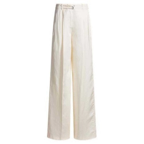 Front - Boss Womens/Ladies Taualy-W Wide Leg Relaxed Fit Trousers