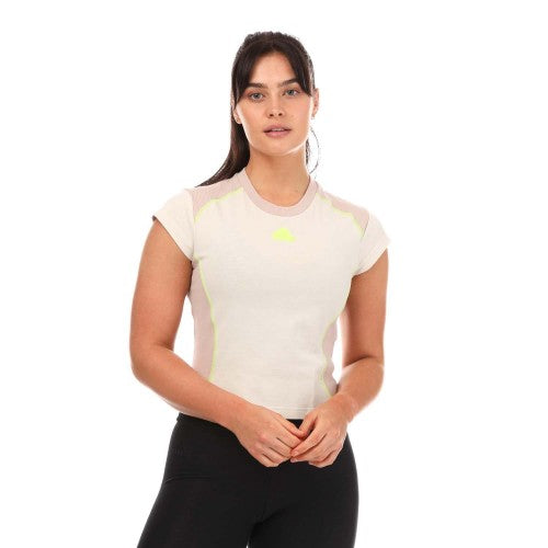 Front - Adidas Womens/Ladies Lift Your Mind T-Shirt