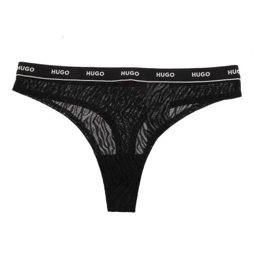 Front - Hugo Womens/Ladies Lace Thong
