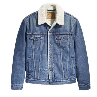 Front - Levis Mens Type III Sherpa Trucker Jacket
