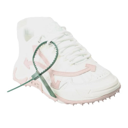Front - Off White Womens/Ladies Odsy 2000 Leather Trainers