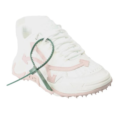 Front - Off White Womens/Ladies Odsy 2000 Leather Trainers