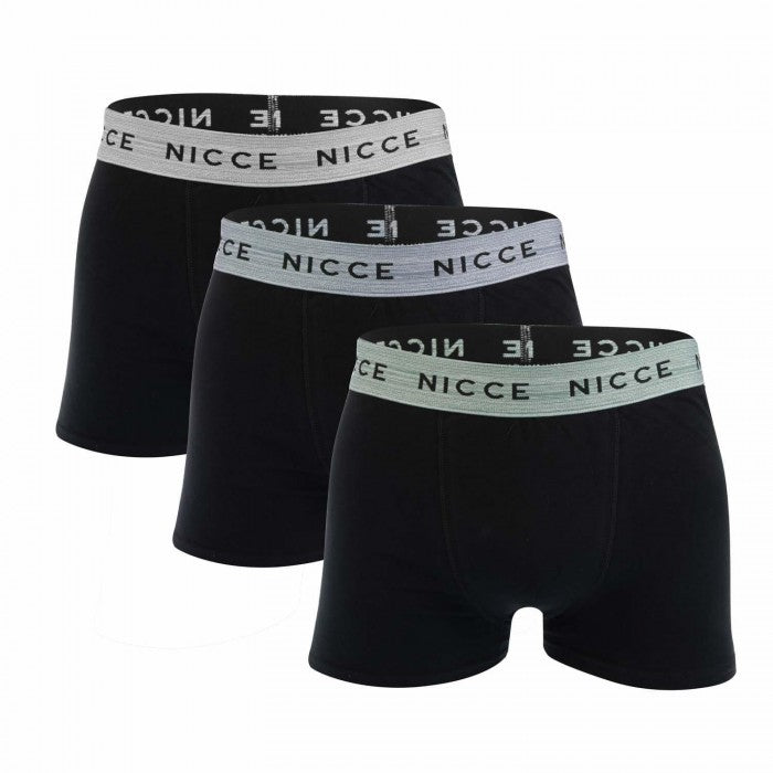 Front - Nicce Mens Caleb Boxer Shorts (Pack of 3)