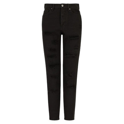 Front - Armani Exchange Womens/Ladies J51 High Rise Carrot Fit Jeans