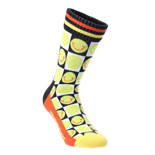 Front - Happy Socks Unisex Adult Happy Check 3/4 Length Athletic Crew Socks