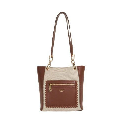 Front - Dune London Duckie Logo Long Handle Tote Bag