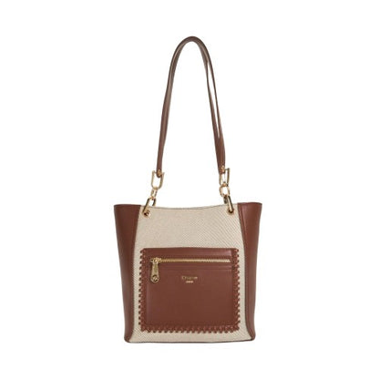 Front - Dune London Duckie Logo Long Handle Tote Bag