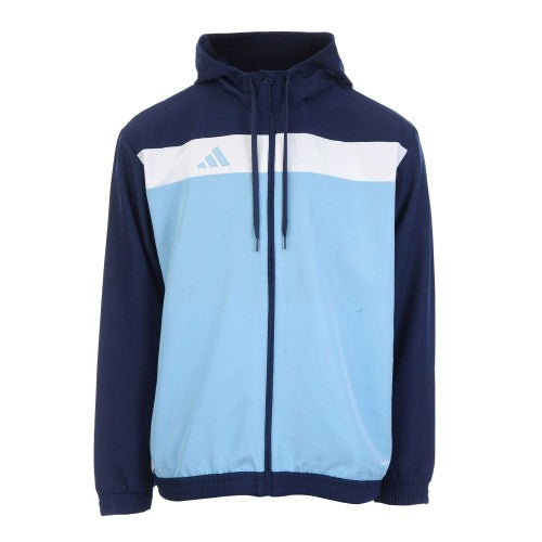 Front - Adidas Mens Tiro Essentials Woven Full Zip Hoodie