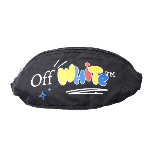 Front - Off White Childrens/Kids Funny Waist Bag