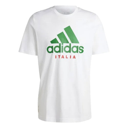 Front - Adidas Mens Italy DNA Graphic T-Shirt
