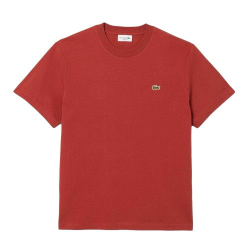Front - Lacoste Mens Embroidered Logo Cotton T-Shirt
