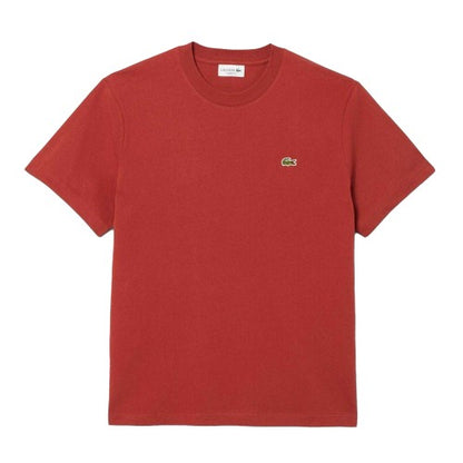 Front - Lacoste Mens Embroidered Logo Cotton T-Shirt