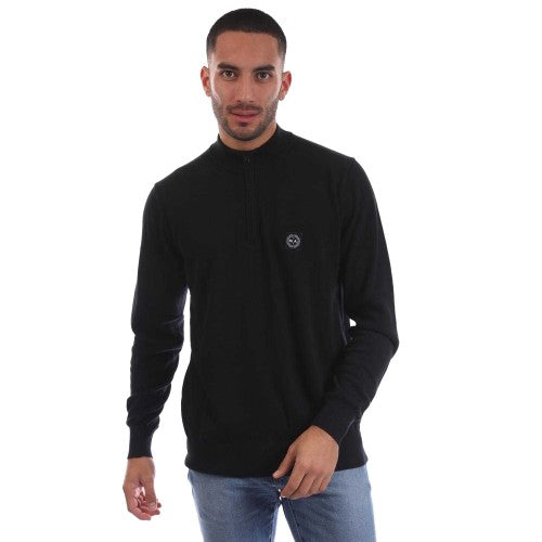 Front - Marshall Artist Mens Siren Quarter Zip Fleece Top