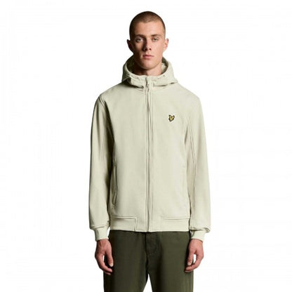 Front - Lyle & Scott Mens Back Fleece Soft Shell Jacket