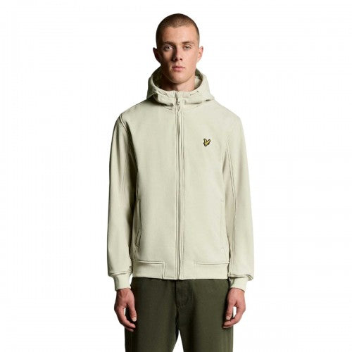 Front - Lyle & Scott Mens Back Fleece Soft Shell Jacket