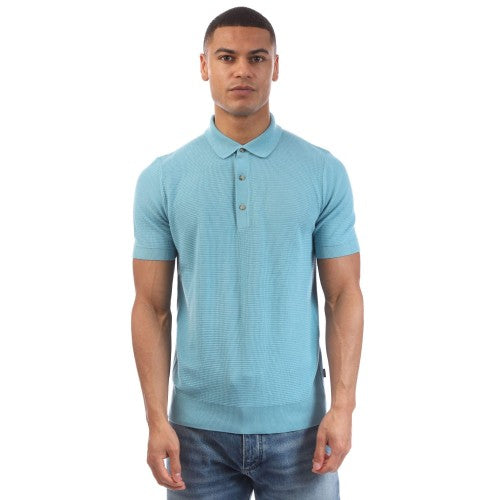 Front - Boss Mens H-Iannotti Knitted Polo Shirt