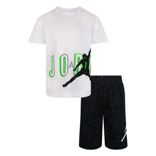 Front - Nike Childrens/Kids Air Jordan Speckle Top & Bottom Set