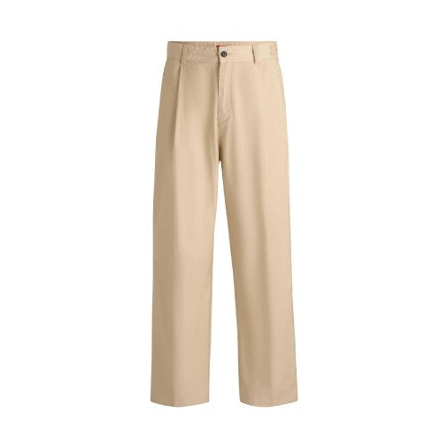 Front - Hugo Mens Renar Relaxed Fit Trousers