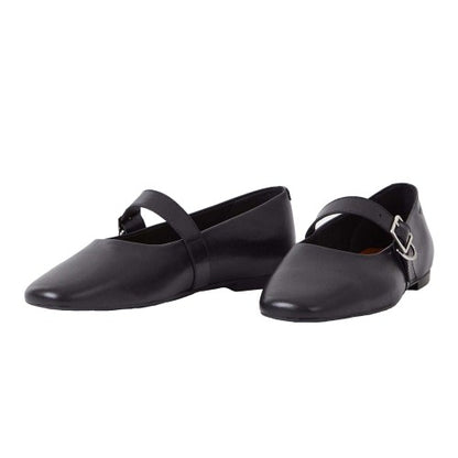 Front - Vagabond Shoemakers Womens/Ladies Jolin Buckle Leather Ballet Flats