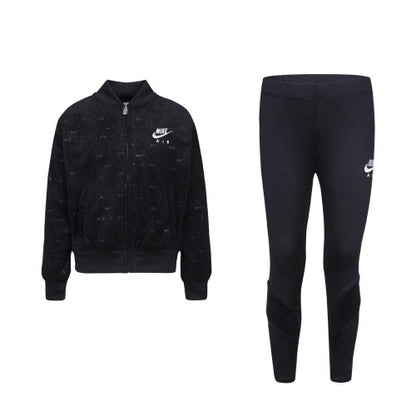 Front - Nike Childrens/Kids Air Velour Top & Bottom Set