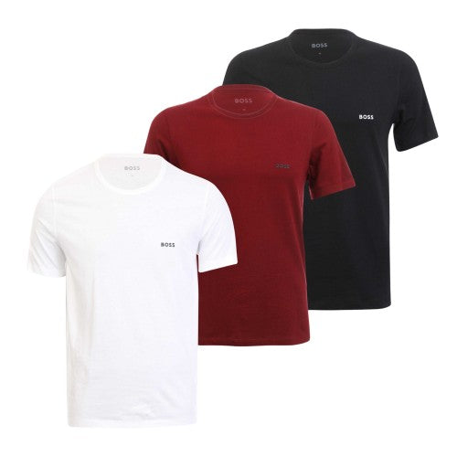 Front - Boss Mens Logo T-Shirt (Pack of 3)