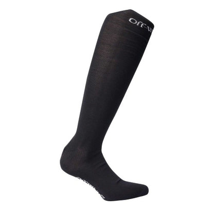 Front - Off White Unisex Adult Bookish Long Socks