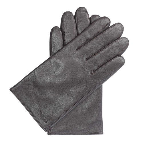 Front - Boss Mens Gioli Leather Gloves