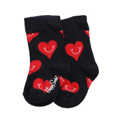 Front - Happy Socks Baby Smiling Hearts Socks (Pack of 2)