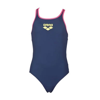 Front - Arena Girls Big Logo One Piece Swimsuit