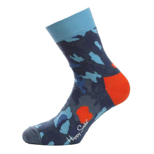 Front - Happy Socks Unisex Adult Camo Crew Socks
