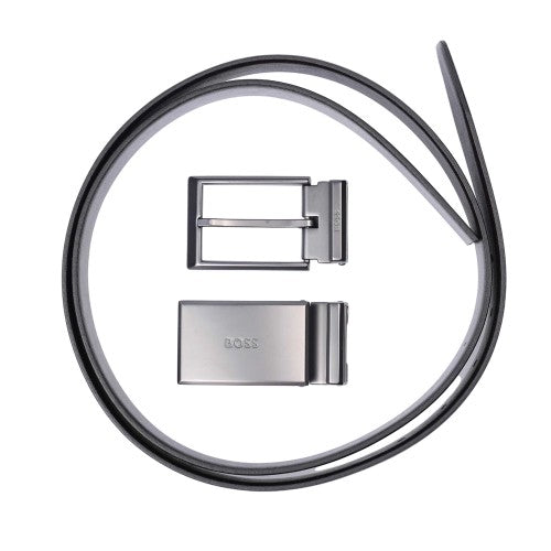 Front - Boss Mens Georg Leather Belt