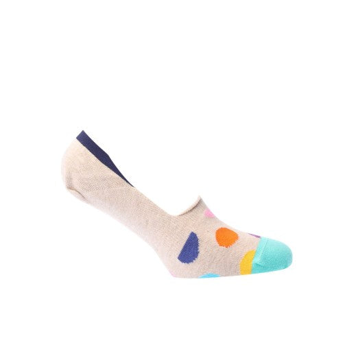 Front - Happy Socks Unisex Adult Big Dot Liner Socks