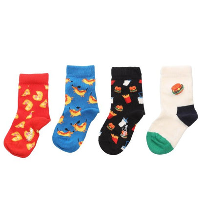 Front - Happy Socks Baby Snack Socks (Pack of 4)