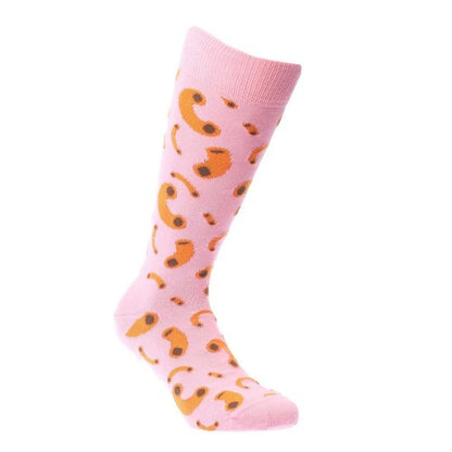 Front - Happy Socks Unisex Adult Macaroni Crew Socks