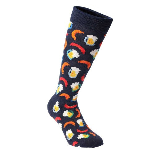 Front - Happy Socks Unisex Adult Beer And Sausage Socks