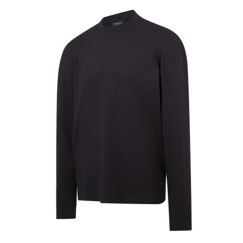 Front - Mallet Mens Interlock Oversized Long-Sleeved T-Shirt